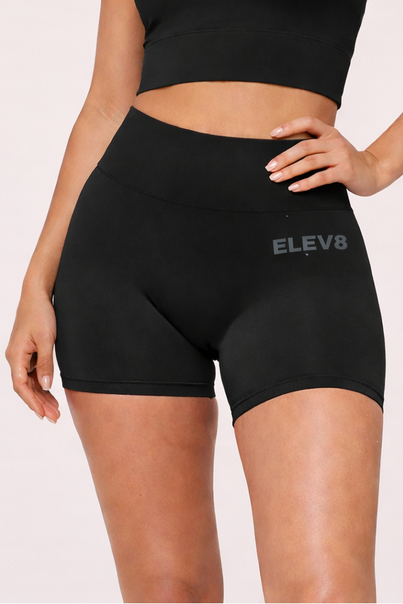 Athletic Seamless Shorts In Black