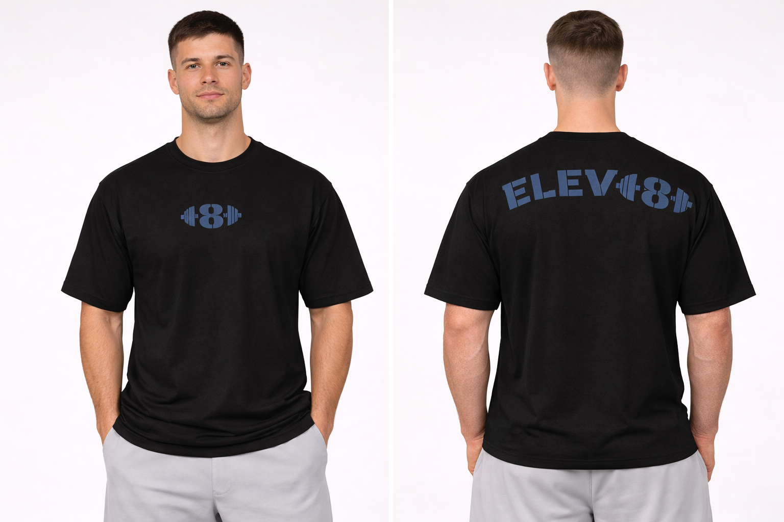 Oversized Performance Tee in Black