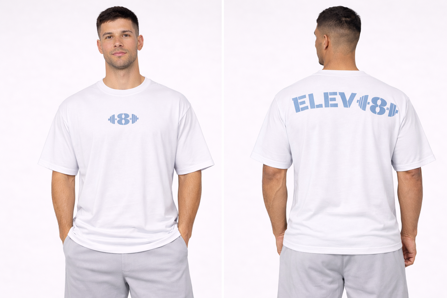 Oversized Performance Tee in White